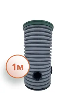 Дренажный колодец d460 h1000 с зеленой крышкой (отводы 160 мм) 0